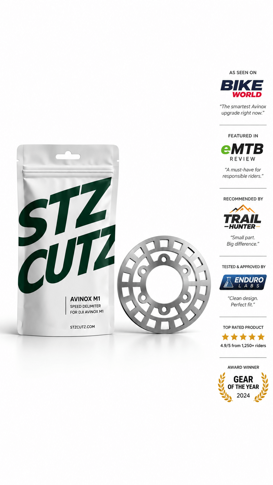 Avinox M1 Delimiter — Reversible Speed Sensor Wheel (M1 only, not M2/M2S) - stz cutzz